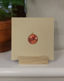 Original mini colour pencil drawing - Bauble